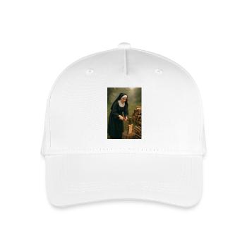 Nun chops wood - Organic Kids’ Baseball Cap - white - Front