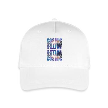 Cosmic Flow – Universe - Organic Kids’ Baseball Cap - white - Front