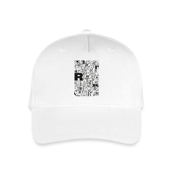 Typo R – Buchstaben Design für Schriftliebhaber - Kinder Bio Basecap - Weiß - Vorne