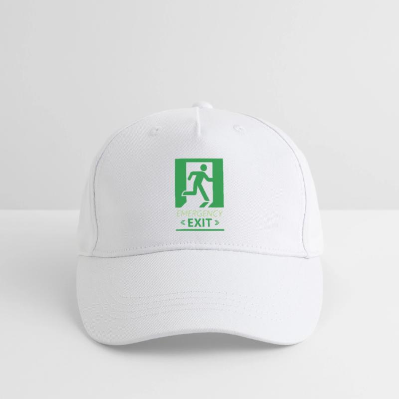 Emergency Exit Basic Green Organic Kids’ Baseball Cap