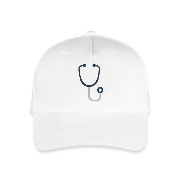 Stéthoscope | Symbole pour les médecins et les infirmières - Casquette de baseball bio Enfant - blanc - Devant