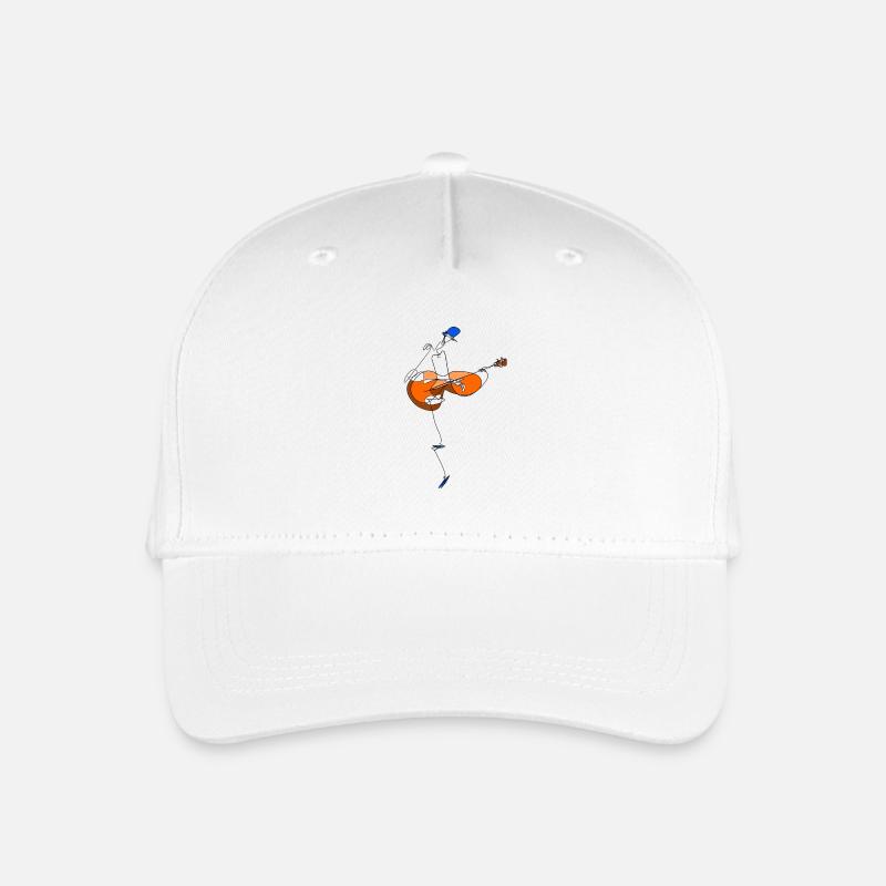 Gitarrist - Kinder Bio Basecap - Weiß