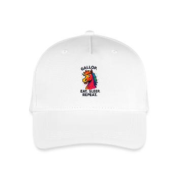 Color Party Gallop Horse - Organic Kids’ Baseball Cap - white - Front