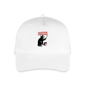 Questioning Everything: Cat Art - Organic Kids’ Baseball Cap - white - Front