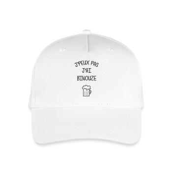 I can't I got drunk - alcohol - Organic Kids’ Baseball Cap - white - Front