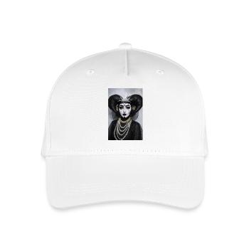 Gothic Pierrot Königin - Kinder Bio Basecap - Weiß - Vorne