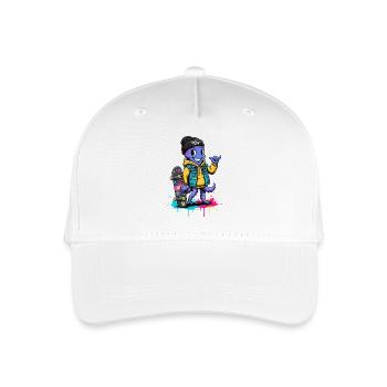 Tentacle Skate Crew Cartoon - Organic Kids’ Baseball Cap - white - Front