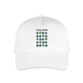 Marseille 13 Vieux-Port - Casquette de baseball bio Enfant - blanc - Devant