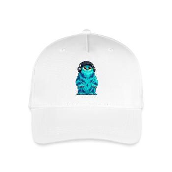 Monster Fluffonster® - DJ Fluffo - Kinder Bio Basecap - Weiß - Vorne
