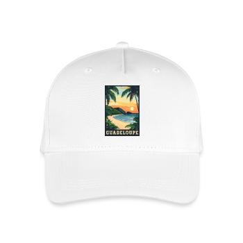 Entdecken Sie die Inselschönheit von Guadeloupe - Kinder Bio Basecap - Weiß - Vorne
