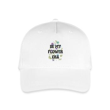 Florale Pfade der Blüten - Kinder Bio Basecap - Weiß - Vorne