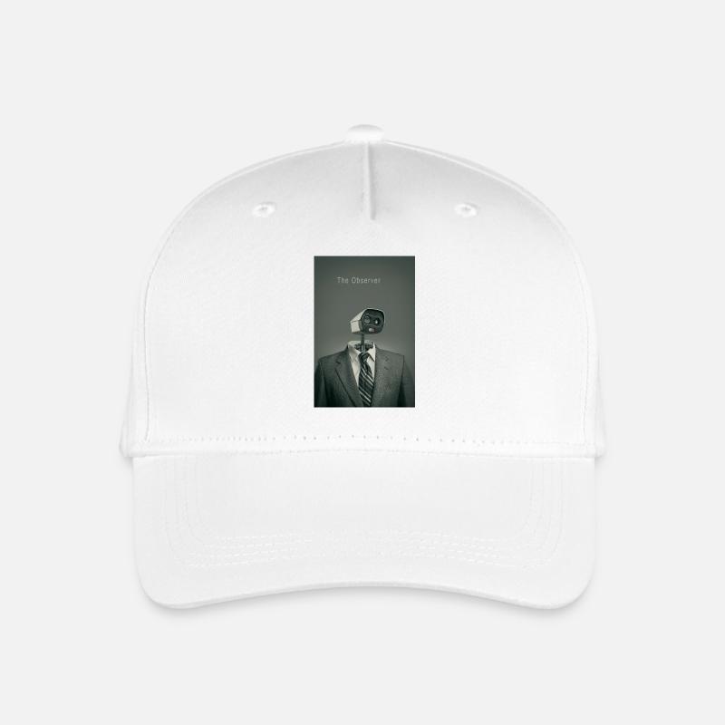The Observer Minimal Surveillance Art Poster - Organic Kids’ Baseball Cap - white