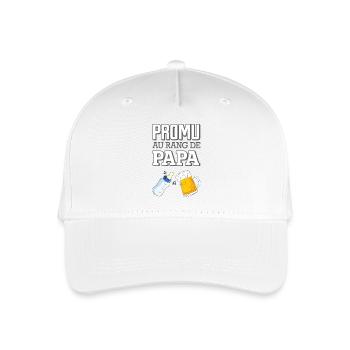 Promu au Rang de Papa Humour Naissance Bébé - Casquette de baseball bio Enfant - blanc - Devant