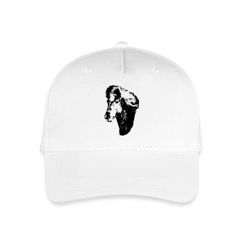 Ausdrucksstarkes Islandpferd Portrait - Kinder Bio Basecap - Weiß - Vorne