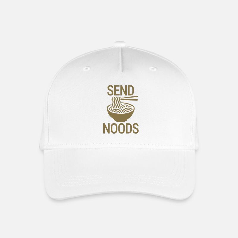 Send noods - Kinder Bio Basecap - Weiß