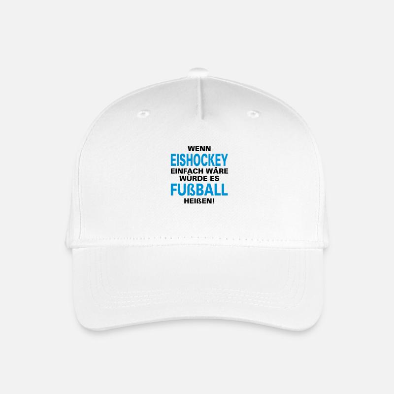 eishockey fußball humor - Kinder Bio Basecap - Weiß