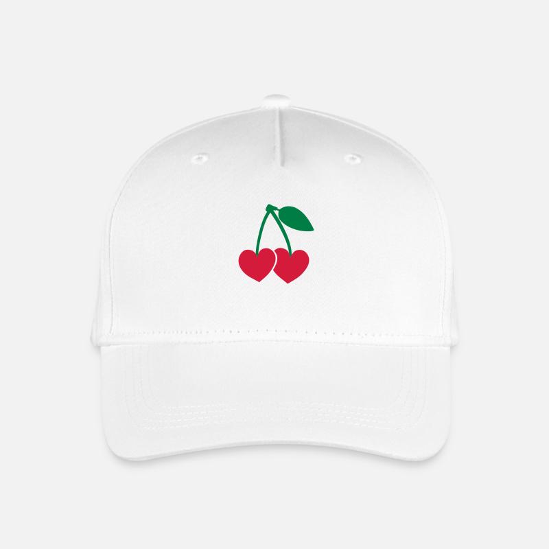 kirschen - Kinder Bio Basecap - Weiß