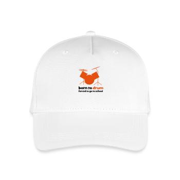 schlagzeug - Kinder Bio Basecap - Weiß - Vorne