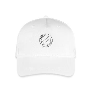made in - Organic Kids’ Baseball Cap - white - Front