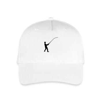 f_man - Organic Kids’ Baseball Cap - white - Front