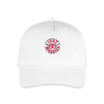 just_married - Organic Kids’ Baseball Cap - white - Front