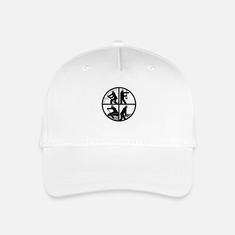 Feuerwehr-Signet EPS - Kinder Bio Basecap - Weiß