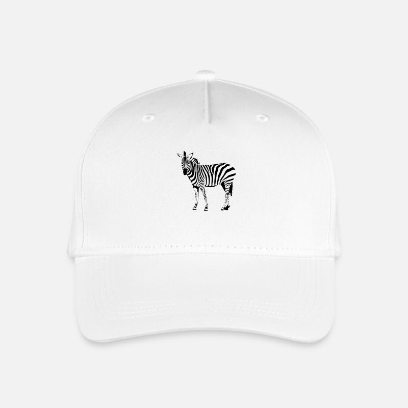 Zebra - Kinder Bio Basecap - Weiß