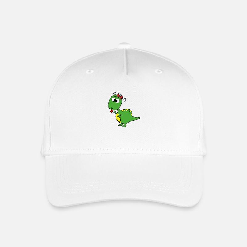 Dino - Kinder Bio Basecap - Weiß