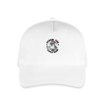 The early bird can take me - Organic Kids’ Baseball Cap - white - Front