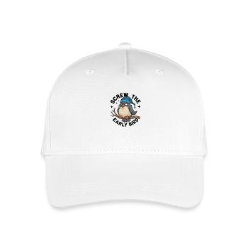 The early bird can take me - Organic Kids’ Baseball Cap - white - Front