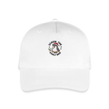 The early bird can take me - Organic Kids’ Baseball Cap - white - Front