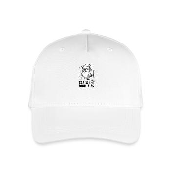 The early bird can take me - Organic Kids’ Baseball Cap - white - Front