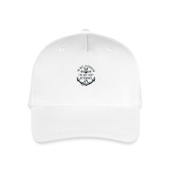 Ich bin nicht stur, ich bin nur sehr entschlossen. - Kinder Bio Basecap - Weiß - Vorne