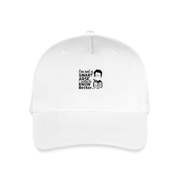 I'm not a smartass, I really know better - Organic Kids’ Baseball Cap - white - Front
