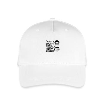 I'm not a smartass, I really know better - Organic Kids’ Baseball Cap - white - Front