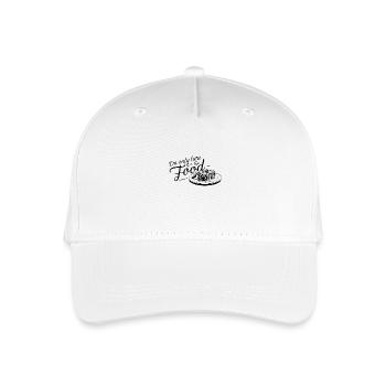 Je ne suis ici que pour la nourriture. - Casquette de baseball bio Enfant - blanc - Devant