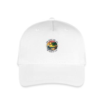 Sun, beach and sea - my elixir of life - Organic Kids’ Baseball Cap - white - Front