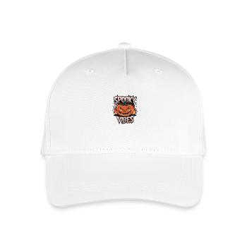 Spooky Jack-o'-lantern – Spooky Vibes - Organic Kids’ Baseball Cap - white - Front
