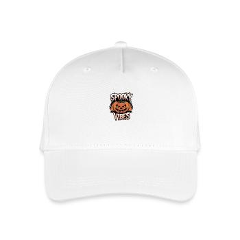 Scary Jack-O-Lantern – Spooky Vibes - Organic Kids’ Baseball Cap - white - Front