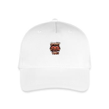 Spooky Jack-o'-lantern – Spooky Vibes - Organic Kids’ Baseball Cap - white - Front