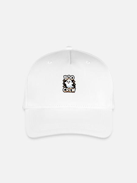 Süßes Gespenst – Boo Crew - Kinder Bio Basecap - Weiß