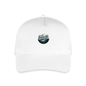 L’aventure vous attend – Panorama de montagne - Casquette de baseball bio Enfant - blanc - Devant