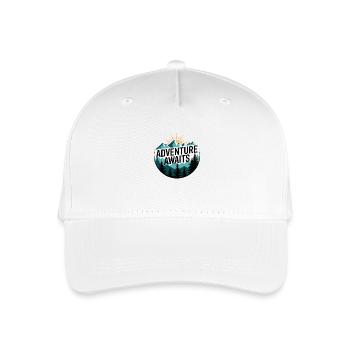 L’aventure vous attend – Panorama de montagne - Casquette de baseball bio Enfant - blanc - Devant