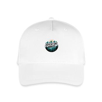 L’aventure vous attend – Panorama de montagne - Casquette de baseball bio Enfant - blanc - Devant
