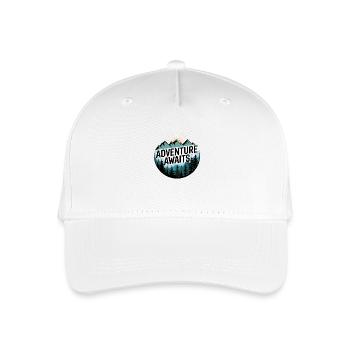 L’aventure vous attend – Panorama de montagne - Casquette de baseball bio Enfant - blanc - Devant