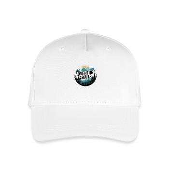 L’aventure vous attend – Panorama de montagne - Casquette de baseball bio Enfant - blanc - Devant
