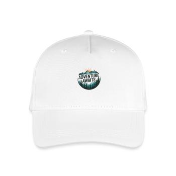 L’aventure vous attend – Panorama de montagne - Casquette de baseball bio Enfant - blanc - Devant