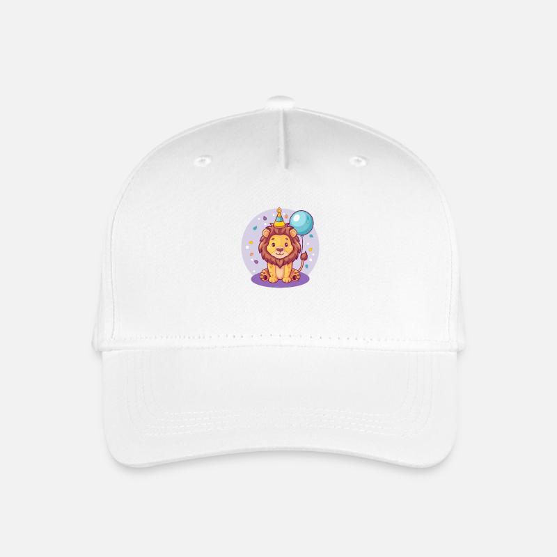 Löwe Geburtstag Baby - Kinder Bio Basecap - Weiß
