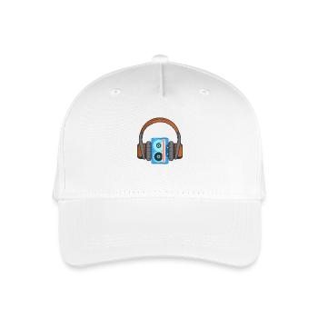 Casque et cassette audio - Casquette de baseball bio Enfant - blanc - Devant