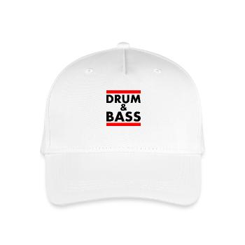 Drum and bass - Casquette de baseball bio Enfant - blanc - Devant